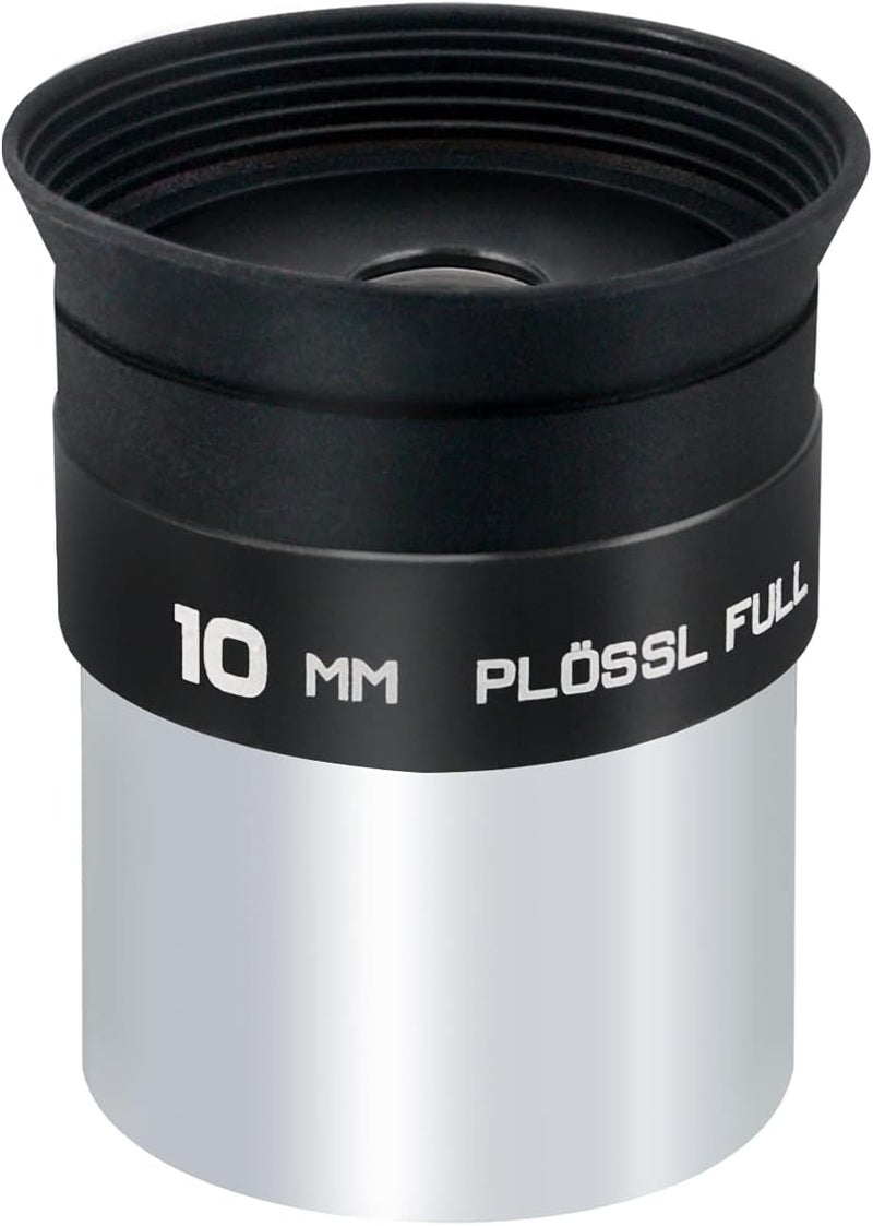 WEOOEN 1.25inch Plossl Telescope Eyepiece 10mm, Fully Coated Optical Telescope Lens, Durable Metal Construction, Threaded for Standard 1.25 inch Astronomy Filters - Image 1